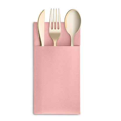 Disposable Linen-Feel Dinner Napkins with Pocket Napkins | Airlaid Paper, 16"x16" - Naptec Paper - BloominGoods