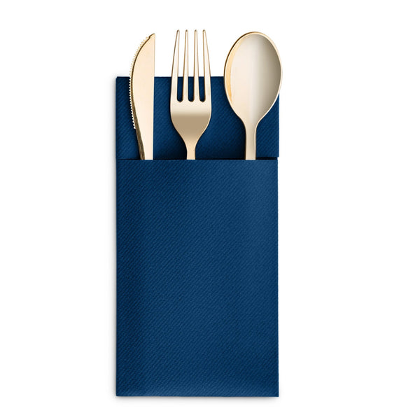 Disposable Linen-Feel Dinner Napkins with Pocket Napkins | Airlaid Paper, 16"x16" - Naptec Paper - BloominGoods