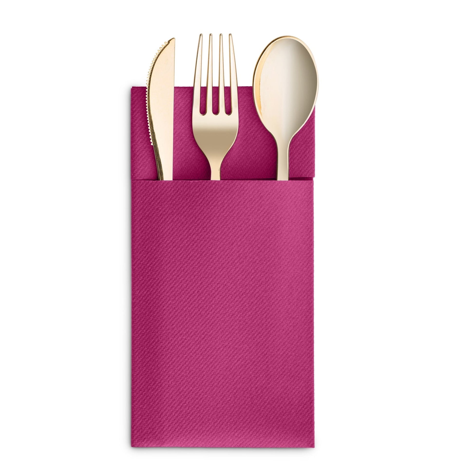 Disposable Linen-Feel Dinner Napkins with Pocket Napkins | Airlaid Paper, 16"x16" - Naptec Paper - BloominGoods