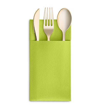 Disposable Linen-Feel Dinner Napkins with Pocket Napkins | Airlaid Paper, 16"x16" - Naptec Paper - BloominGoods