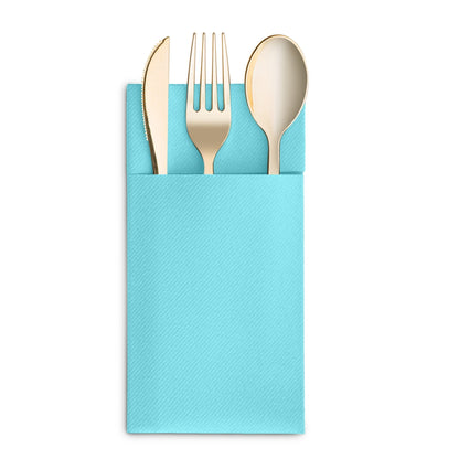 Disposable Linen-Feel Dinner Napkins with Pocket Napkins | Airlaid Paper, 16"x16" - Naptec Paper - BloominGoods