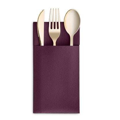 Disposable Linen-Feel Dinner Napkins with Pocket Napkins | Airlaid Paper, 16"x16" - Naptec Paper - BloominGoods
