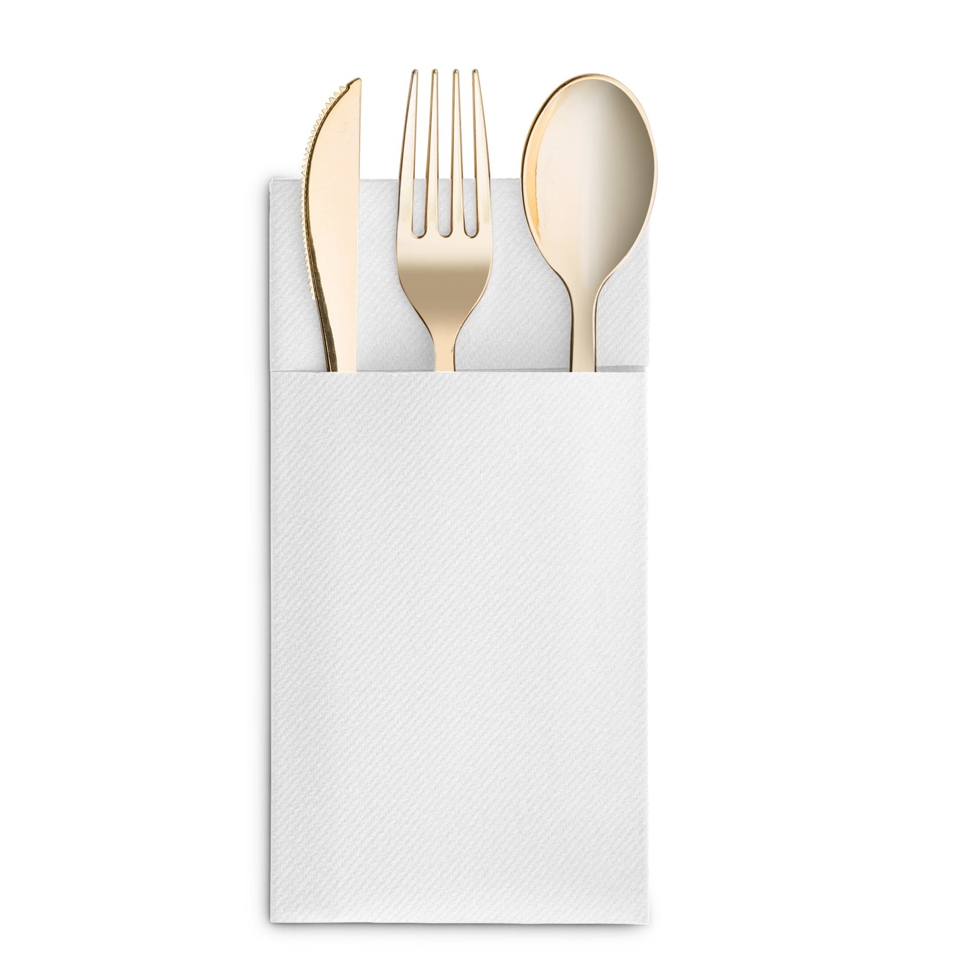 Disposable Linen-Feel Dinner Napkins with Pocket Napkins | Airlaid Paper, 16"x16" - Naptec Paper - BloominGoods