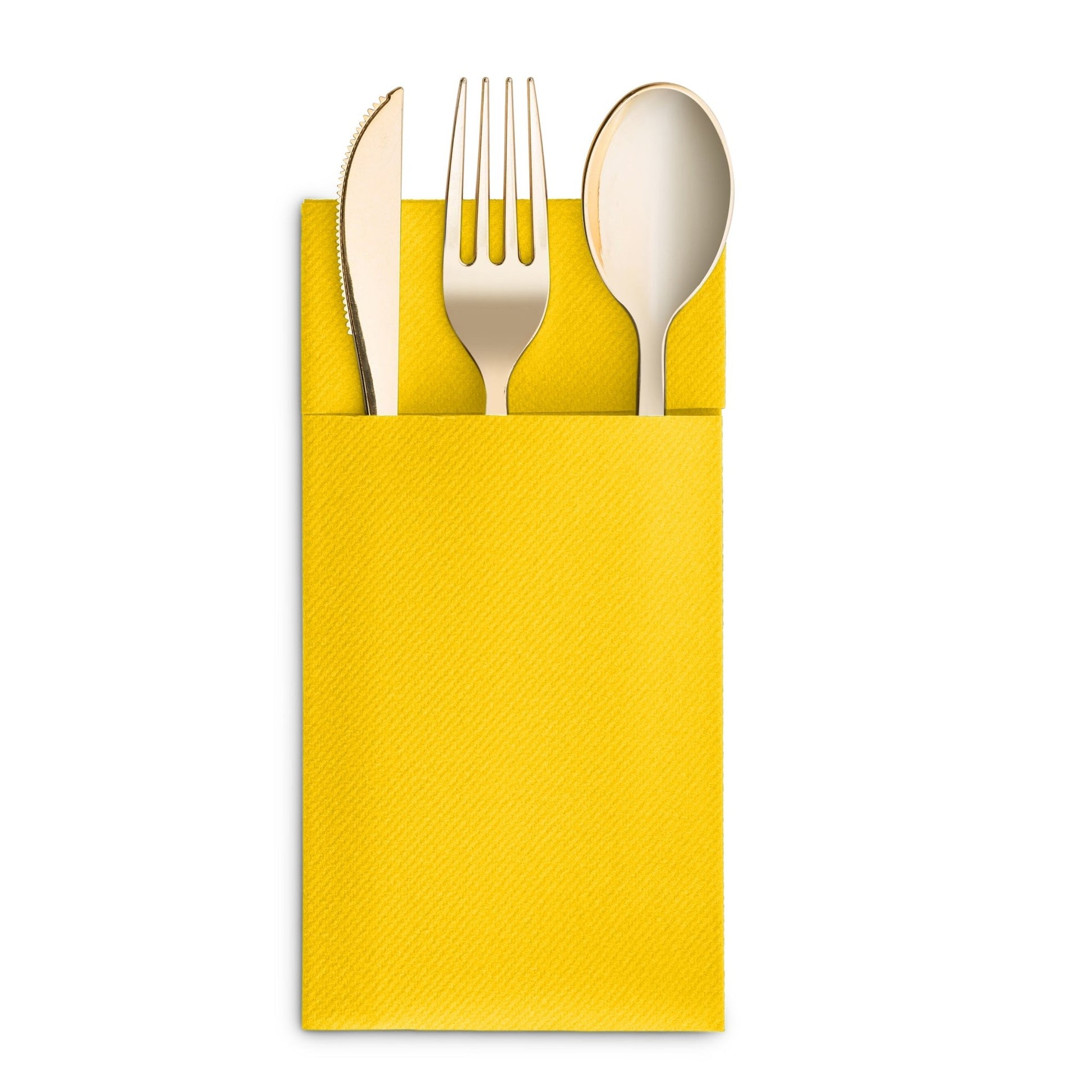 Disposable Linen-Feel Dinner Napkins with Pocket Napkins | Airlaid Paper, 16"x16" - Naptec Paper - BloominGoods