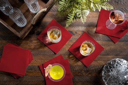Disposable Linen-Feel Luncheon Napkins | Airlaid Paper, 13"X13", 100-Pack - Naptec Paper - Servietto