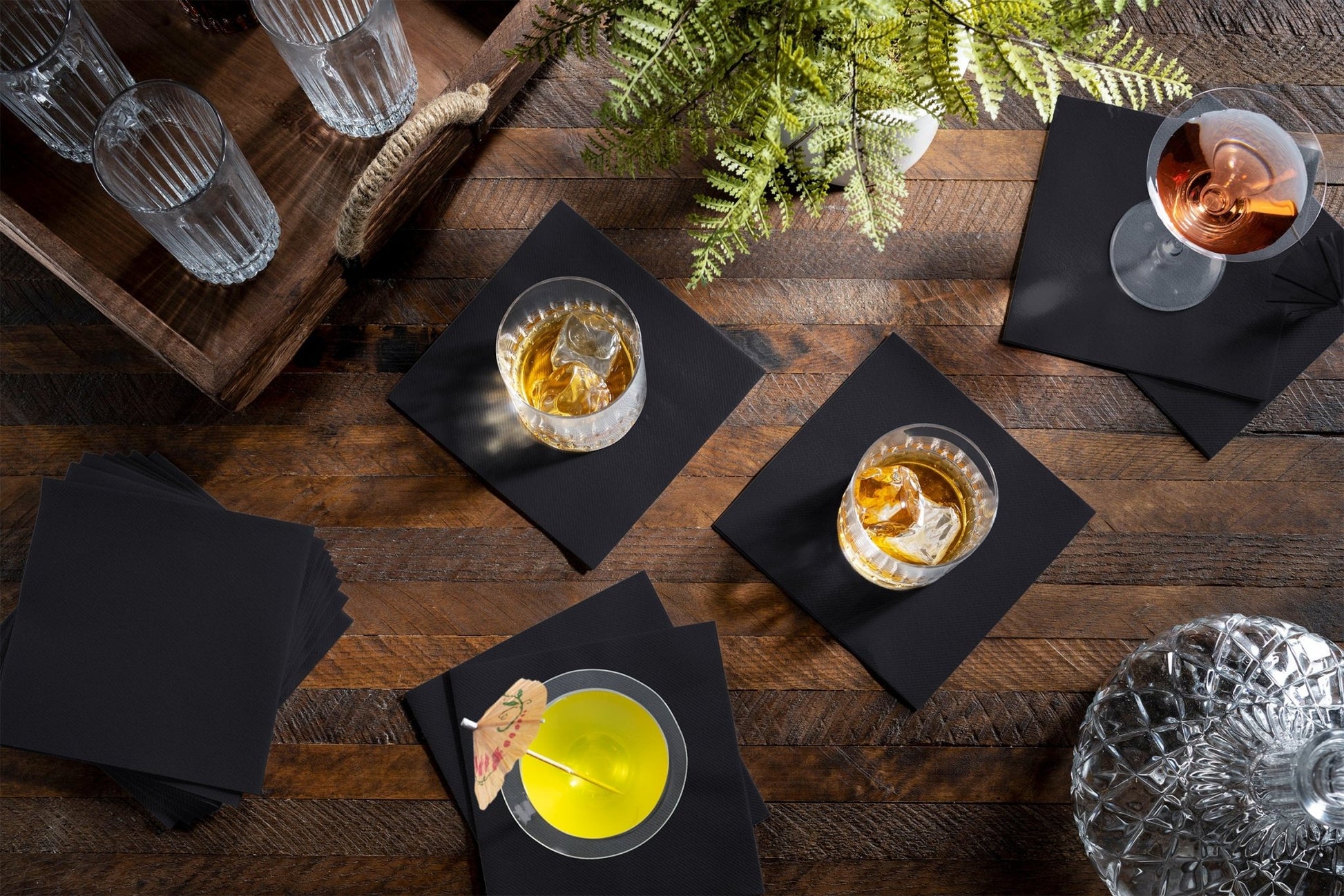 Disposable Linen-Feel Luncheon Napkins | Airlaid Paper, 13"X13", 100-Pack - Naptec Paper - Servietto
