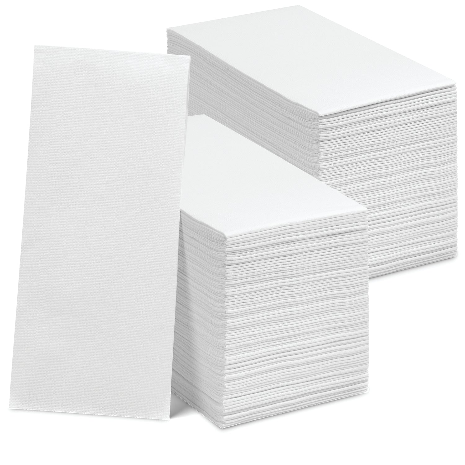 NP-3PGT-WHT-300, White 3-ply disposable guest towels