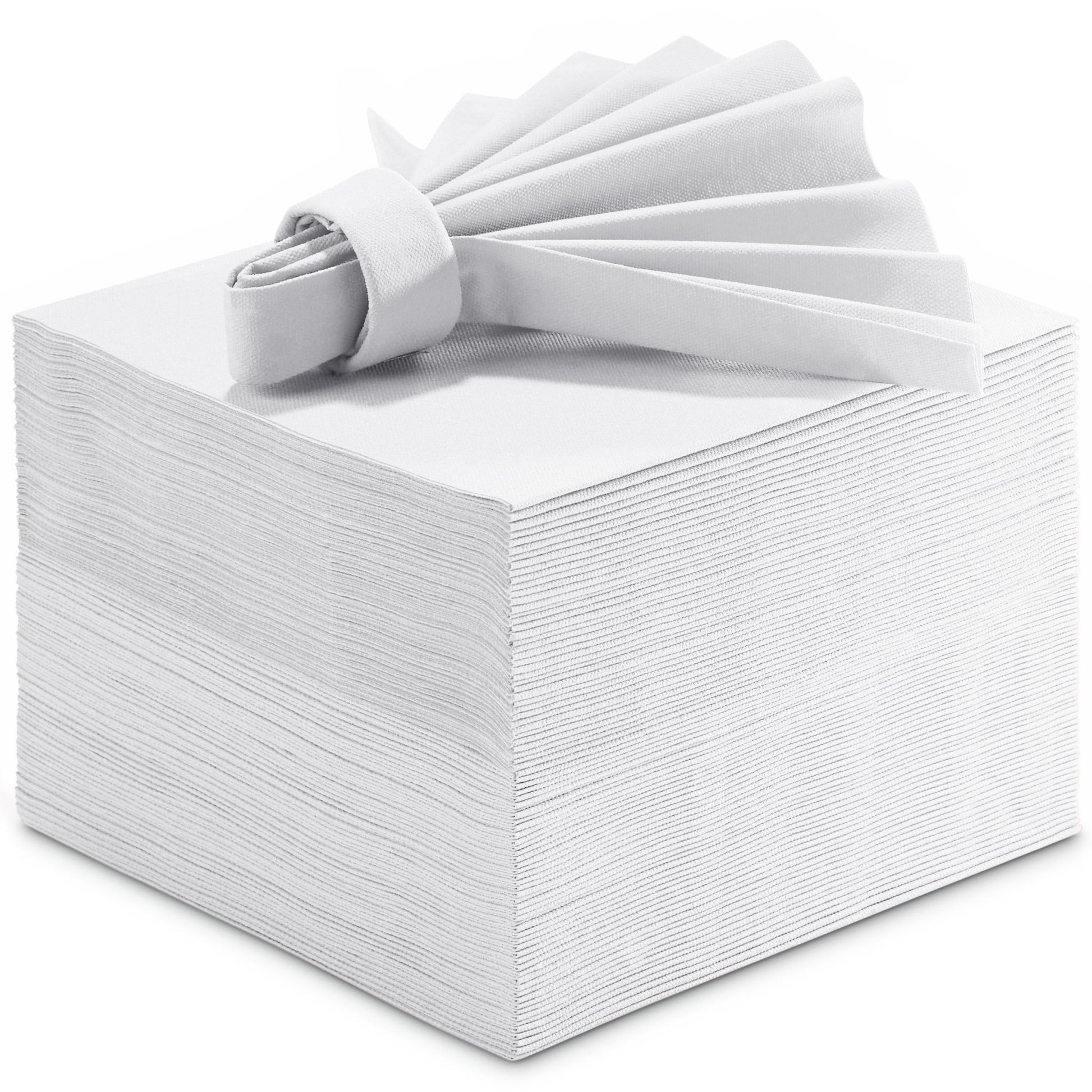 Disposable Linen-Feel Large Luncheon Napkins | Airlaid Paper, 16"x16", 50-Pack - Naptec Paper - BloominGoods