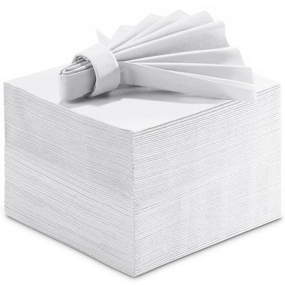 Disposable Linen-Feel Large Luncheon Napkins | Airlaid Paper, 16"x16", 50-Pack - Naptec Paper - BloominGoods
