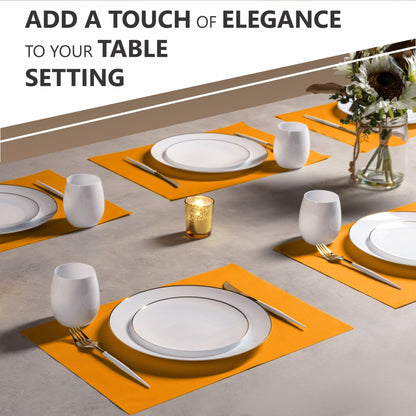 Disposable Linen-Feel Placemats| Airlaid Paper, 12"x18", 100-Pack - Naptec Paper - Servietto
