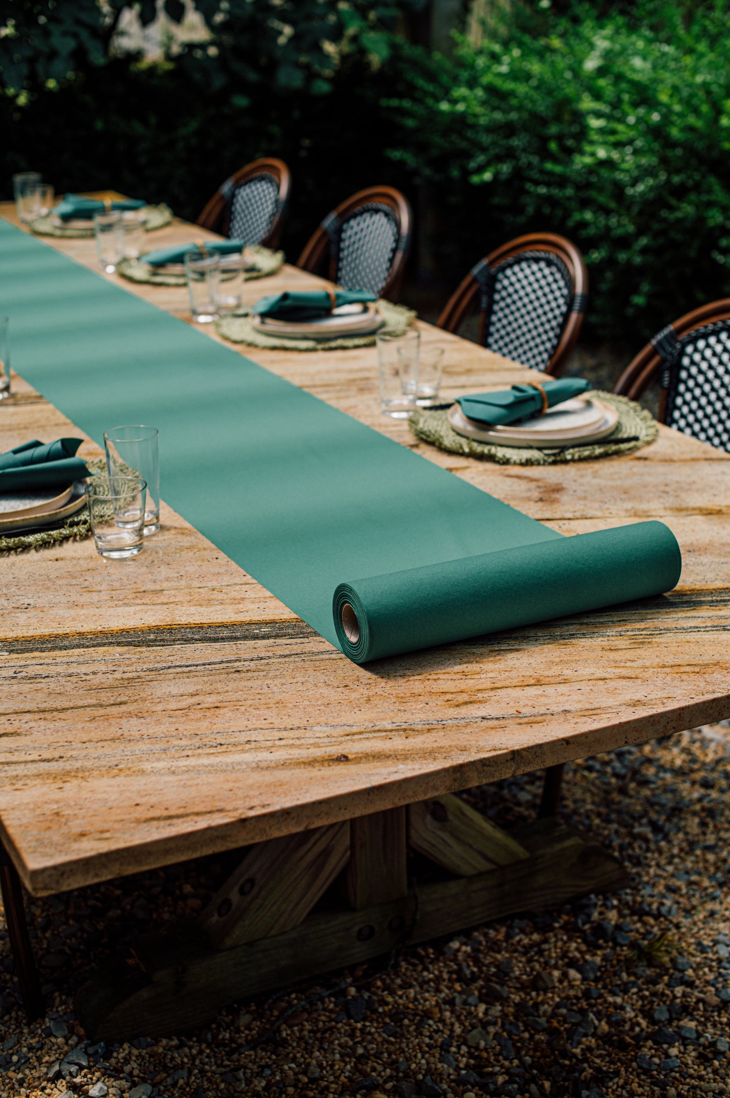 Disposable Airlaid Paper Table Runner | 16" W x 80' L (48" perforations)