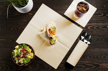 Disposable Linen-Feel Luncheon Napkins | Airlaid Paper, 13"X13", 100-Pack - Naptec Paper - Servietto