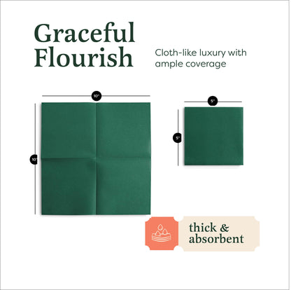 Disposable Linen-Feel Beverage Napkins | Airlaid Paper, 10"x10" (unfolded), 200-Pack