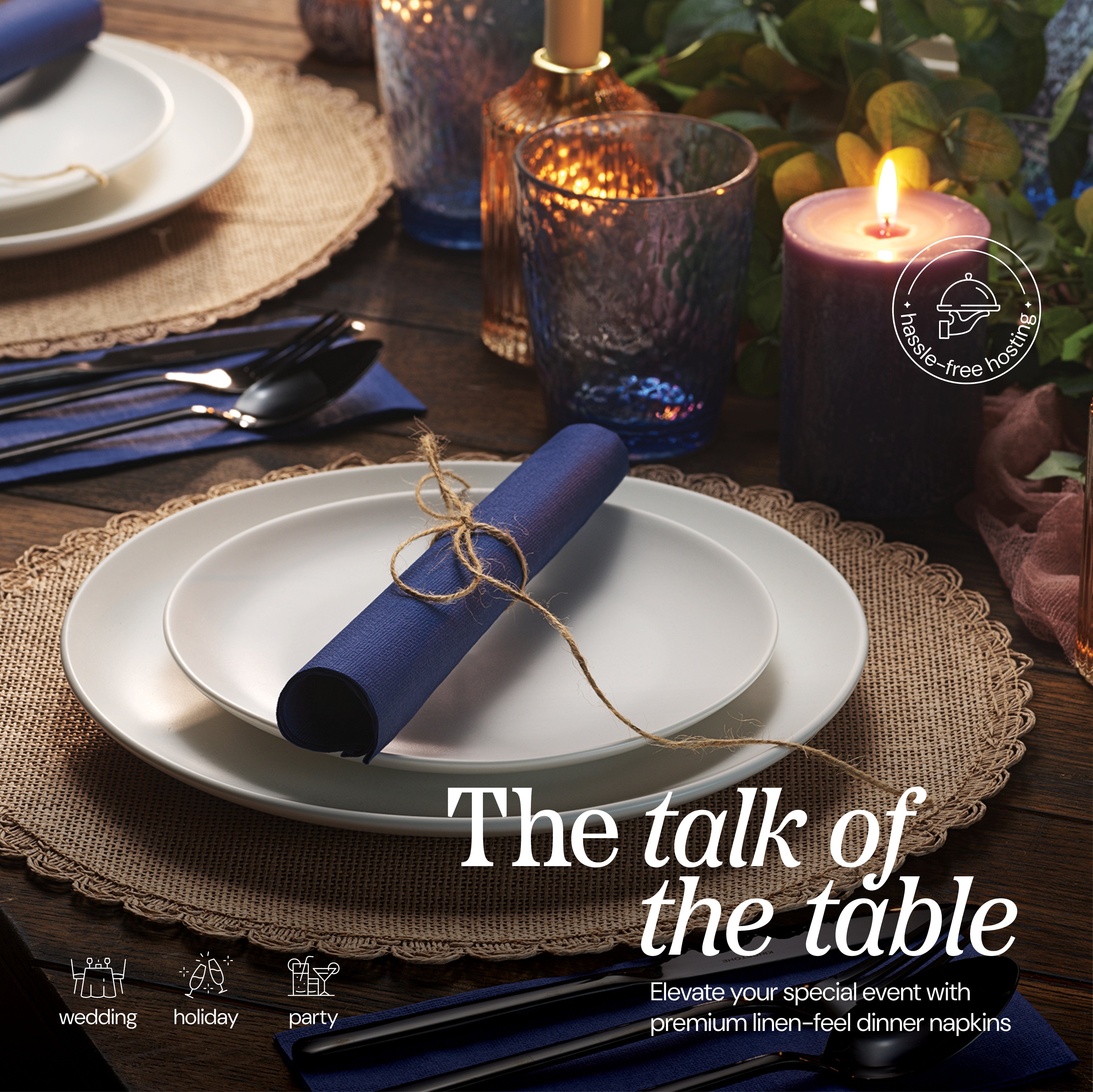  3-ply disposable guest towels are the talk of the table