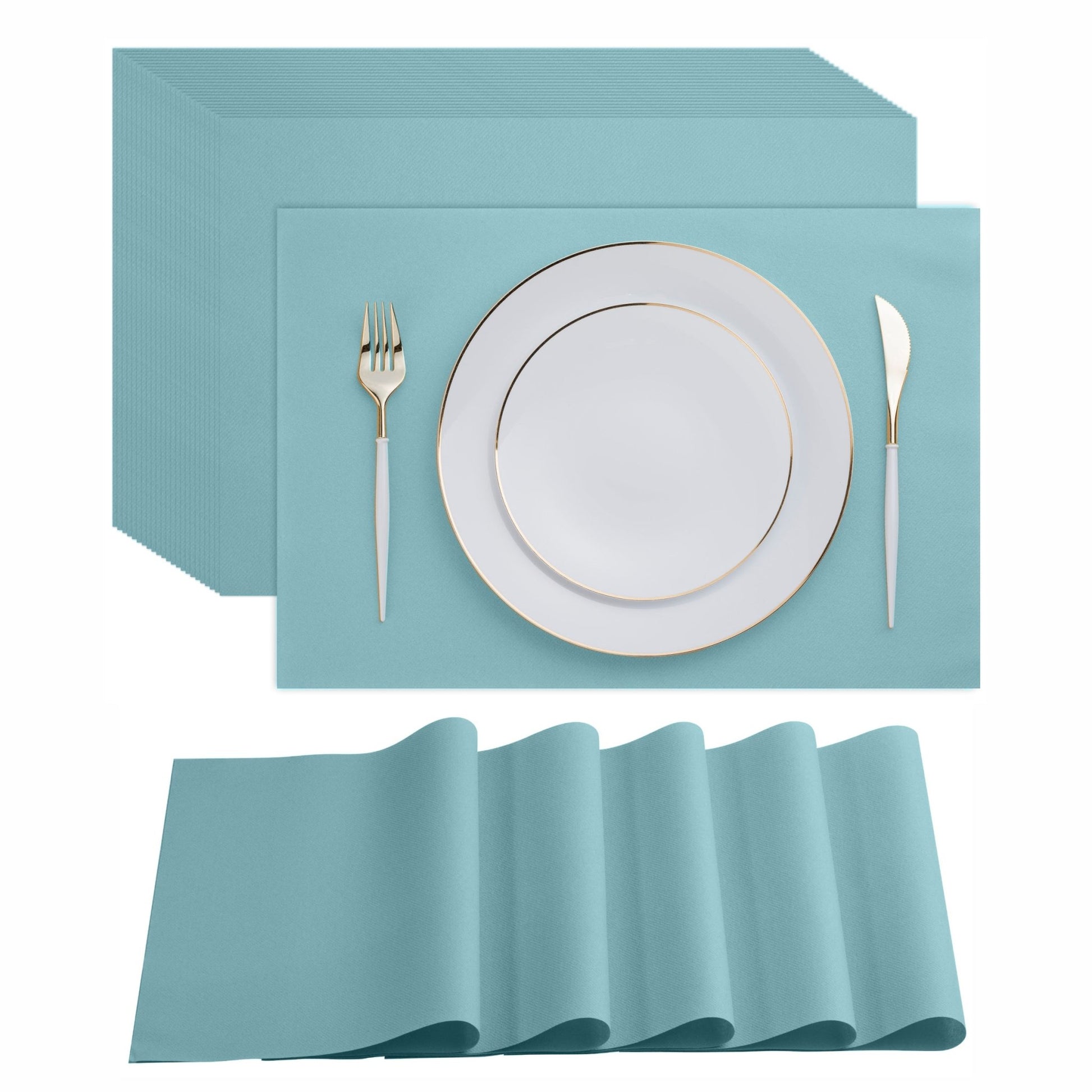 Disposable Linen-Feel Placemats| Airlaid Paper, 12"x18", 100-Pack - Naptec Paper - Servietto