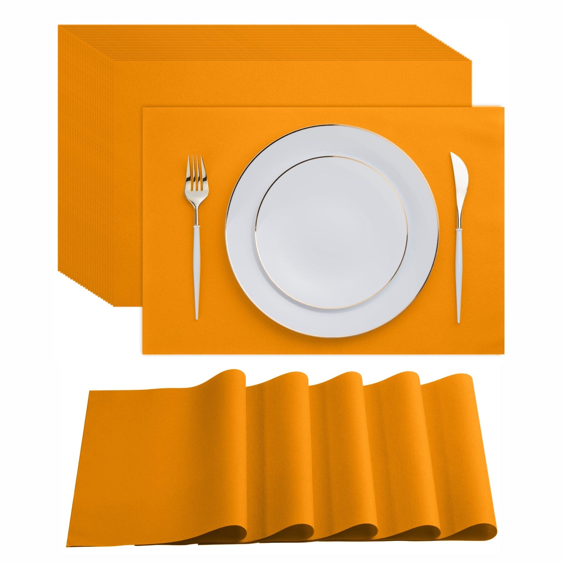 Disposable Linen-Feel Placemats| Airlaid Paper, 12"x18", 100-Pack - Naptec Paper - Servietto