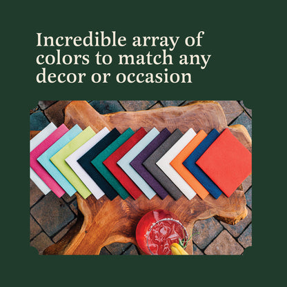 Disposable Linen-Feel Beverage Napkins | Airlaid Paper, 10"x10" (unfolded), 200-Pack