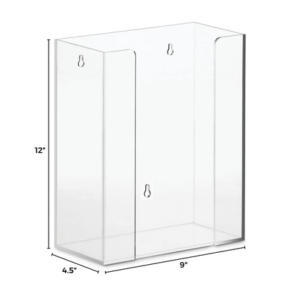 Guest Towel Holder, | Clear Acrylic | 9.25" x 5.75" x 8"H - Naptec Paper - BloominGoods