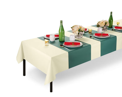 Disposable Linen-Like Table Cloth Roll - Airlaid Paper | 55" wide x 80' long - Naptec Paper - Servietto