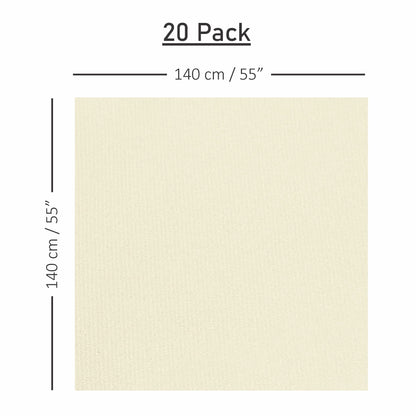 Disposable Linen-Like Folded Table Cloths - Airlaid Paper - Naptec Paper - Servietto