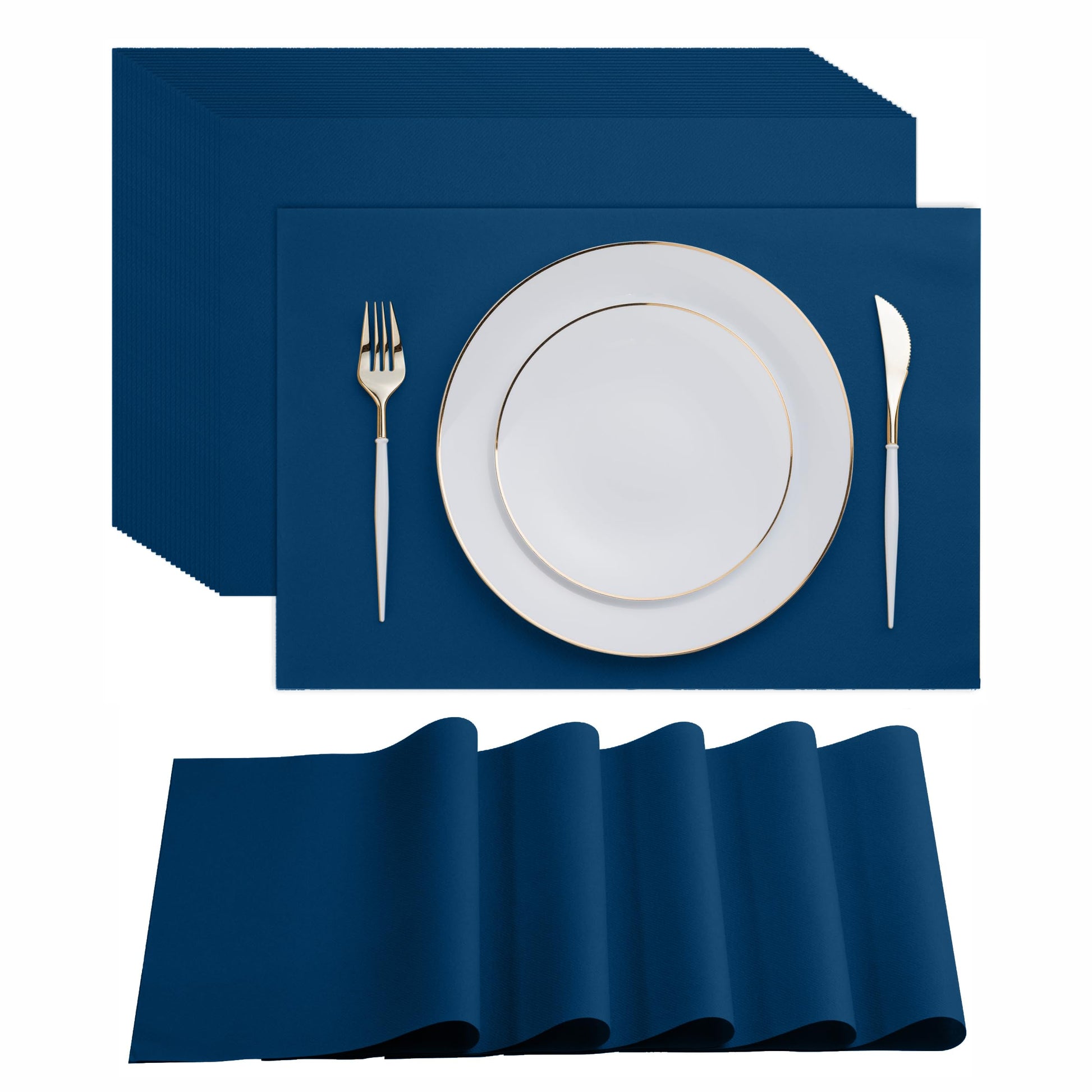 Disposable Linen-Feel Placemats| Airlaid Paper, 12"x18", 100-Pack - Naptec Paper - Servietto