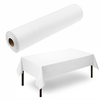Disposable Airlaid Paper Tablecloth Roll | 48" W x 80' L - Naptec Paper - BloominGoods