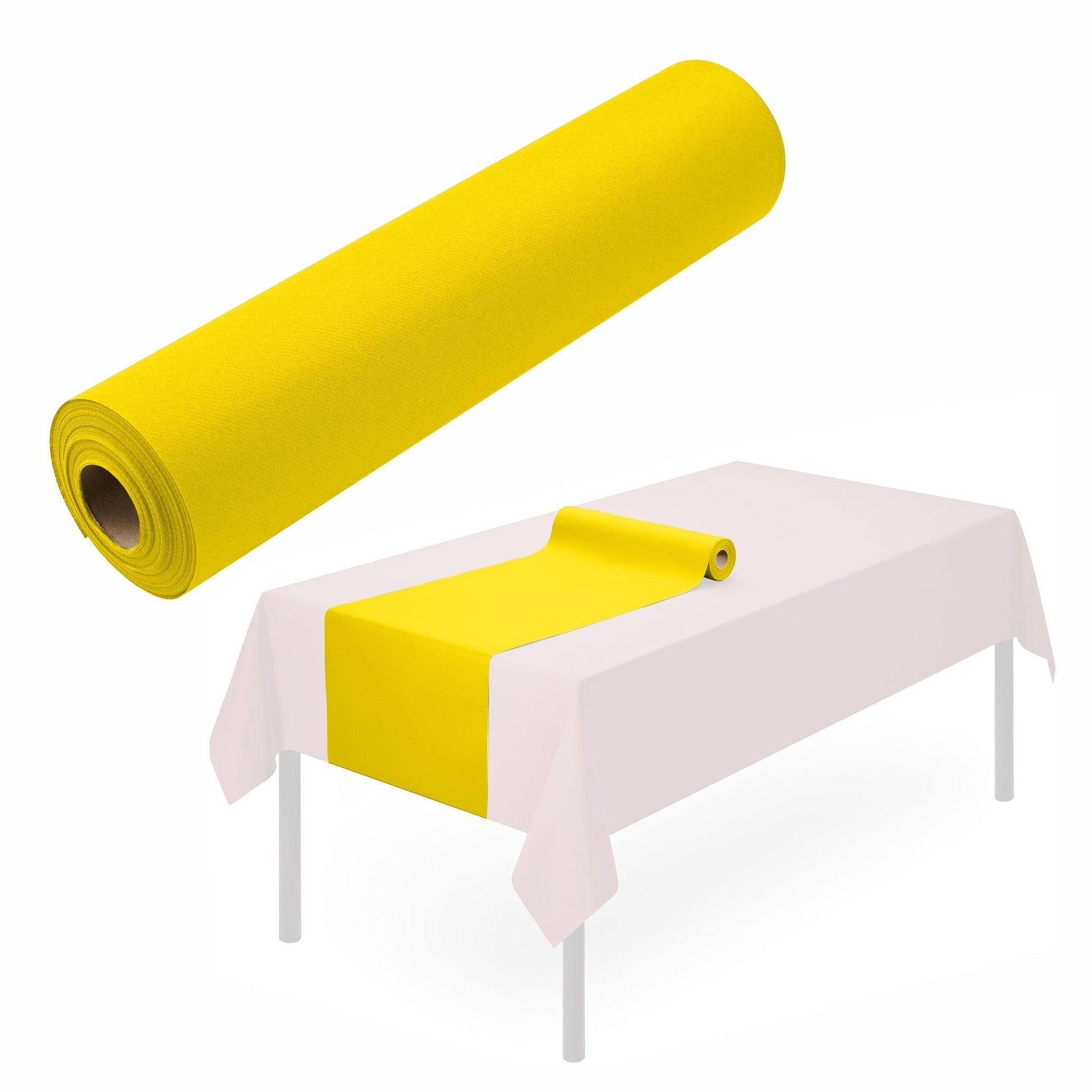 Disposable Linen-Like Table Runner Roll - Airlaid Paper | 16" wide x 80' long, (48" perforations) - Naptec Paper - Servietto