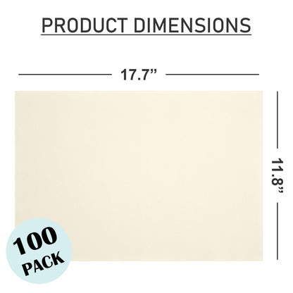Disposable Linen-Feel Placemats| Airlaid Paper, 12"x18", 100-Pack - Naptec Paper - Servietto