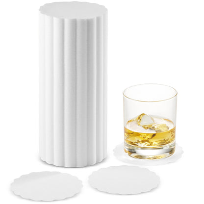 Disposable Linen-Feel Coasters | Airlaid Paper, 3.5", 500-Pack - Naptec Paper - BloominGoods