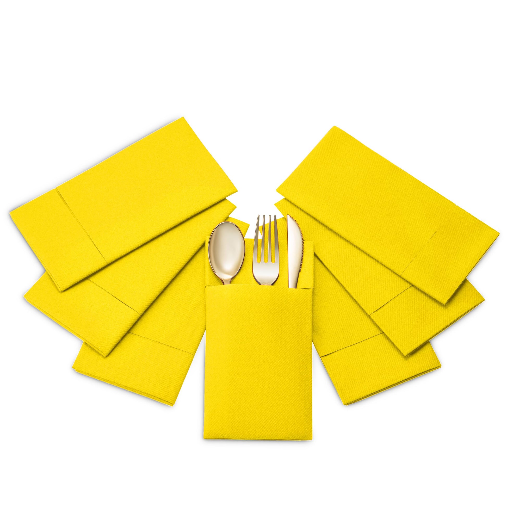 Disposable Linen-Feel Dinner Pocket Napkins | Airlaid Paper, 12"x16" - Naptec Paper - Servietto