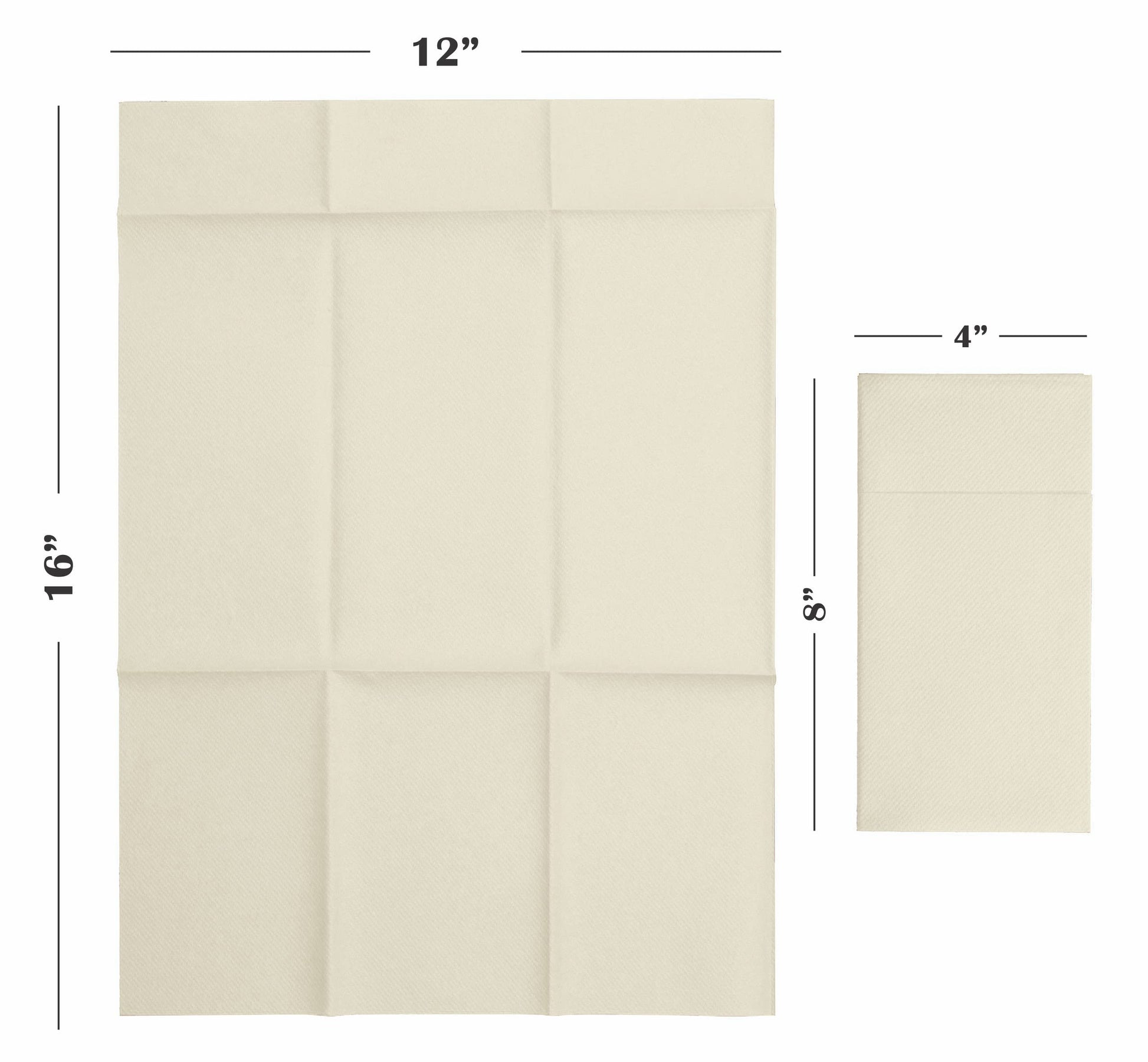 Disposable Linen-Feel Dinner Pocket Napkins | Airlaid Paper, 12"x16" - Naptec Paper - Servietto