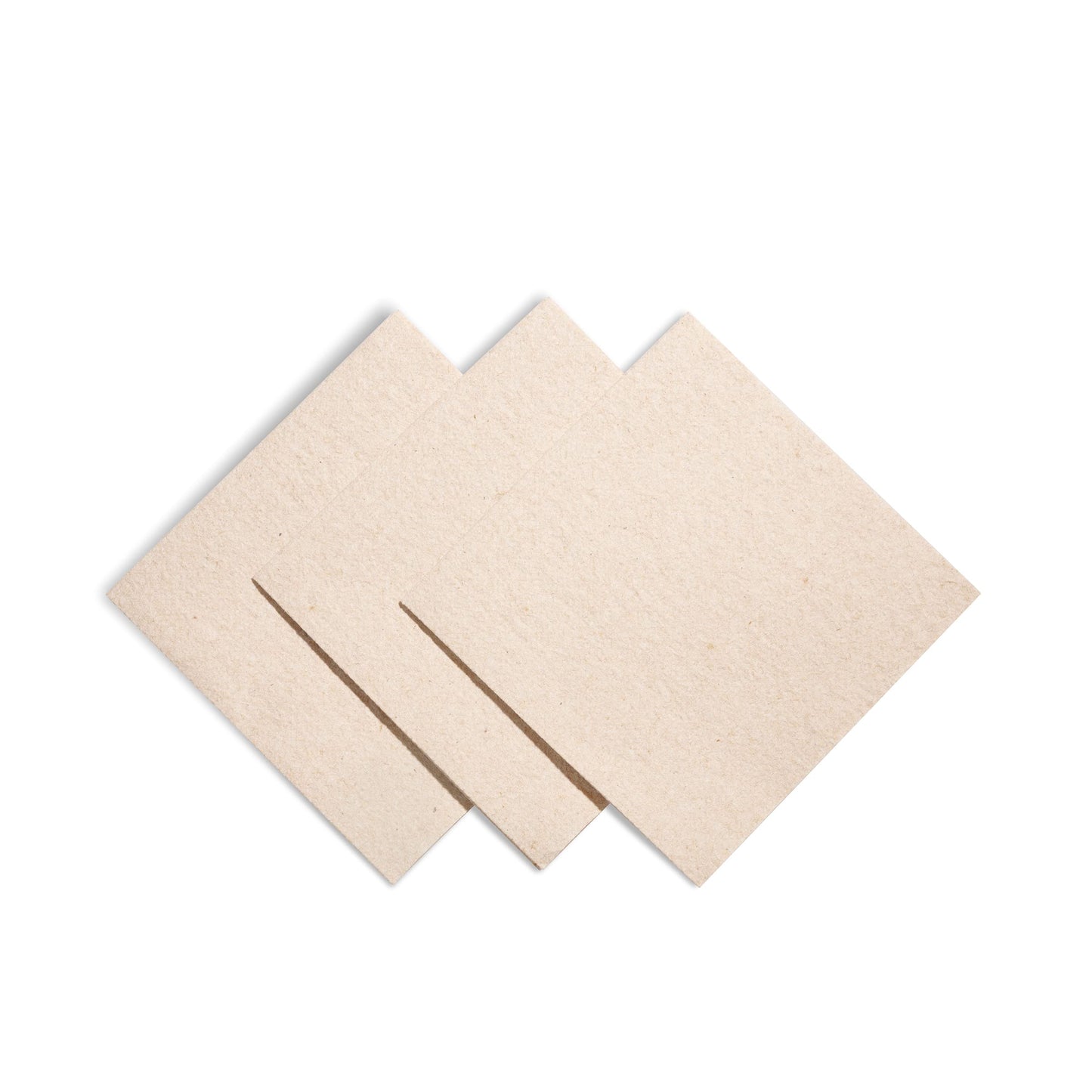 Disposable Cloth-Like Beverage Napkins | Natural, 10"x10"