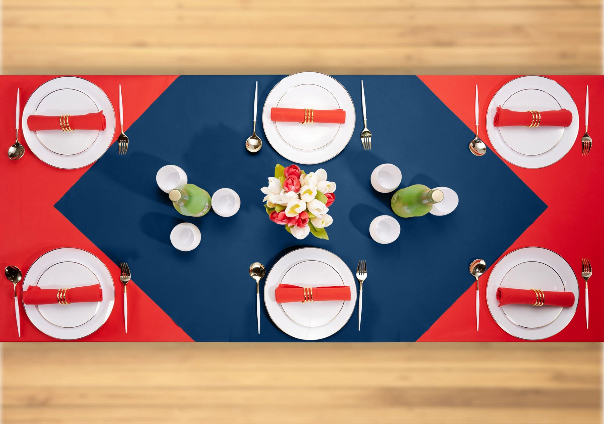 Disposable Linen-Like Folded Table Cloths - Airlaid Paper - Naptec Paper - Servietto