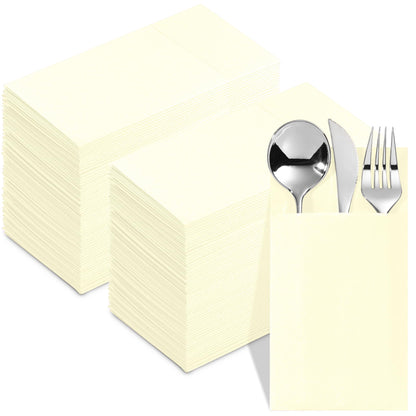 Disposable Dinner Pocket Napkins | Quilted Tissue Paper, 15"X15" - Naptec Paper - Naperee
