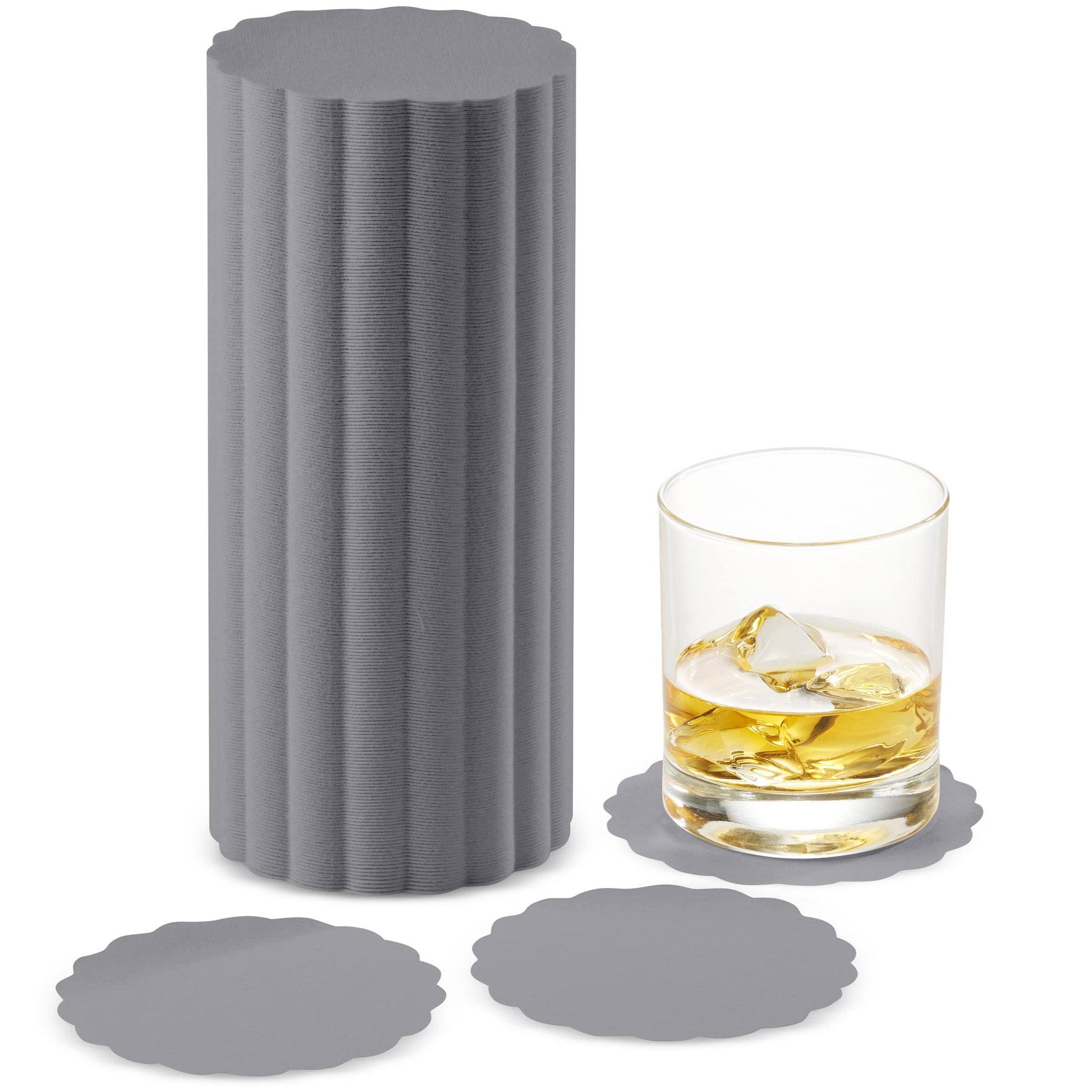 Disposable Linen-Feel Coasters | Airlaid Paper, 3.5", 500-Pack - Naptec Paper - BloominGoods