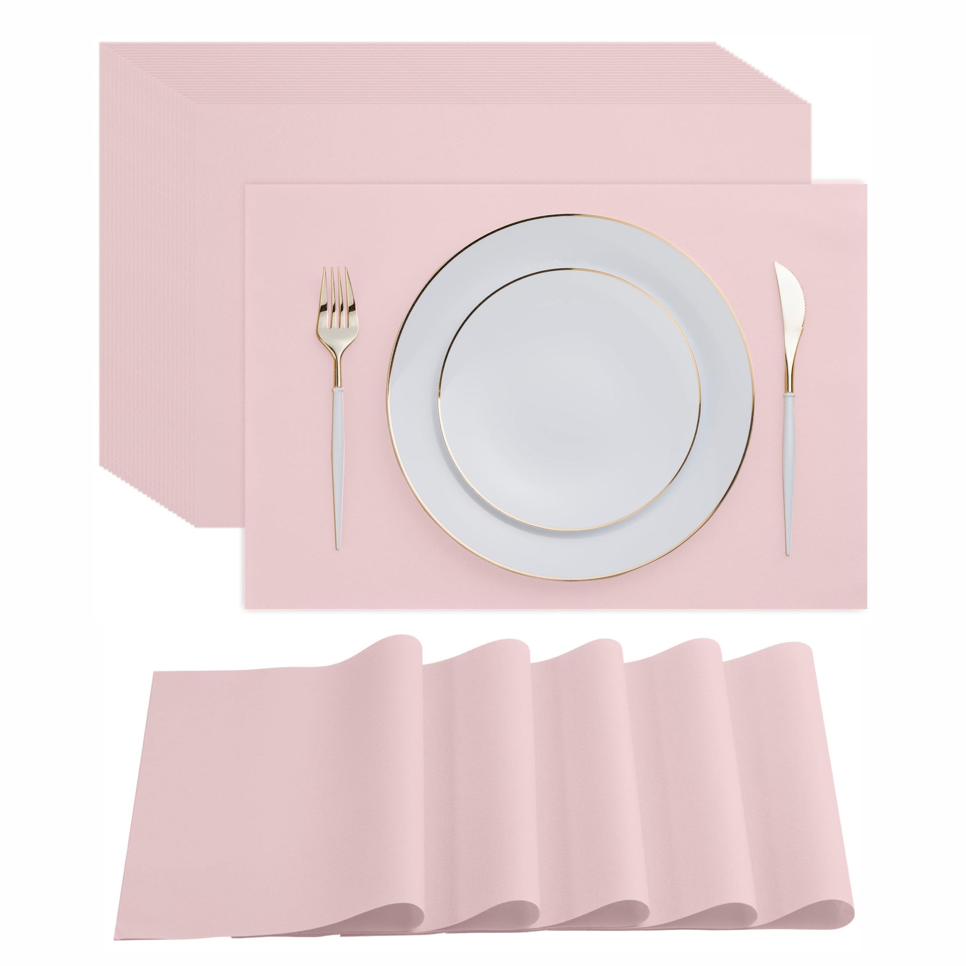 Disposable Linen-Feel Placemats| Airlaid Paper, 12"x18", 100-Pack - Naptec Paper - Servietto