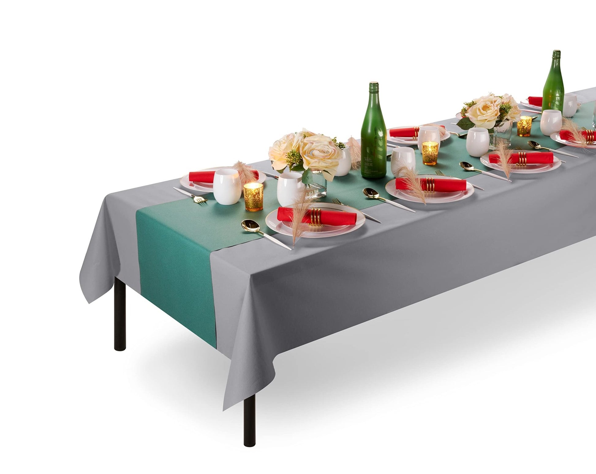 Disposable Linen-Like Table Cloth Roll - Airlaid Paper | 55" wide x 80' long - Naptec Paper - Servietto