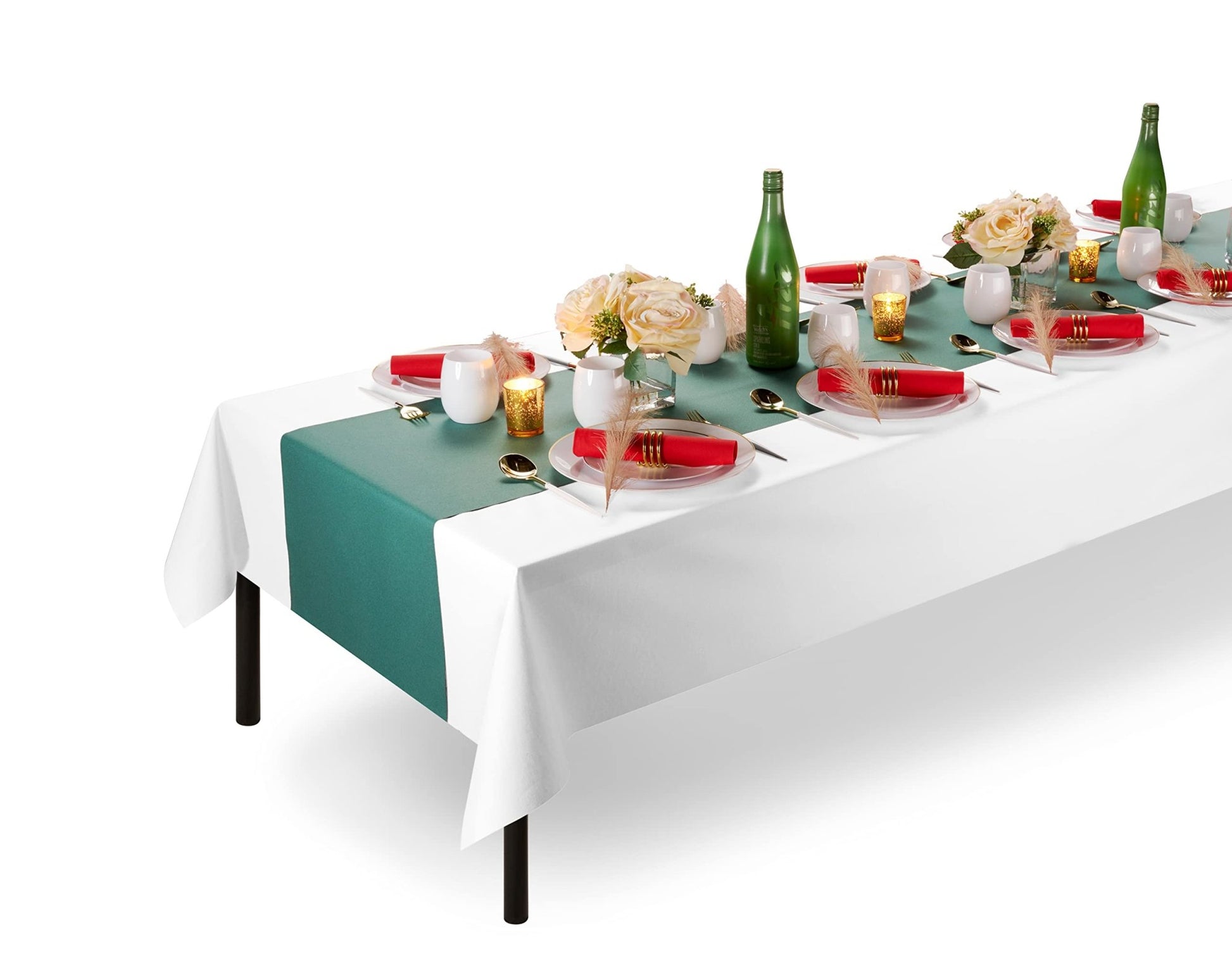 Disposable Linen-Like Table Cloth Roll - Airlaid Paper | 55" wide x 80' long - Naptec Paper - Servietto