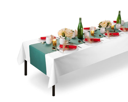 Disposable Linen-Like Table Cloth Roll - Airlaid Paper | 55" wide x 80' long - Naptec Paper - Servietto