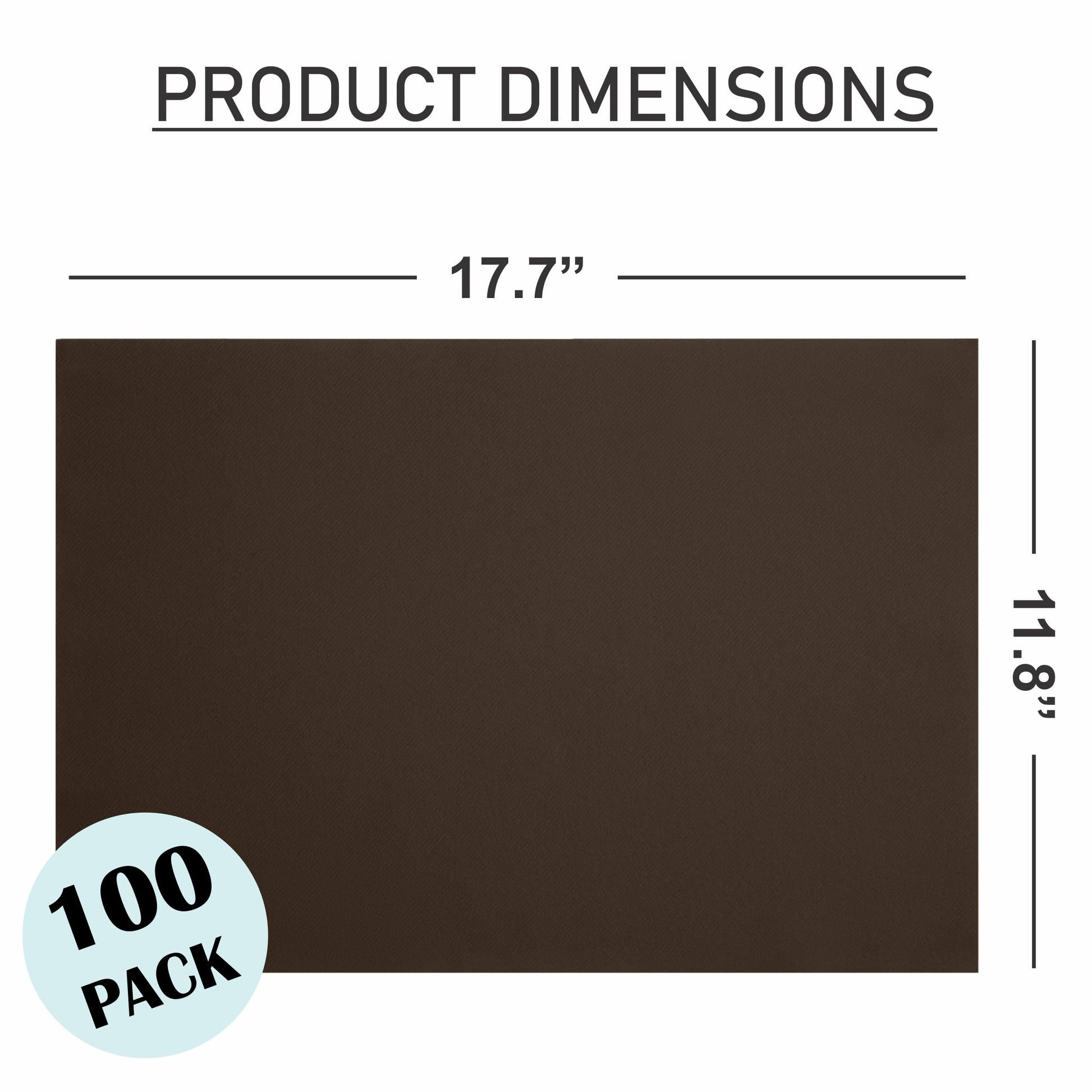 Disposable Linen-Feel Placemats| Airlaid Paper, 12"x18", 100-Pack - Naptec Paper - Servietto