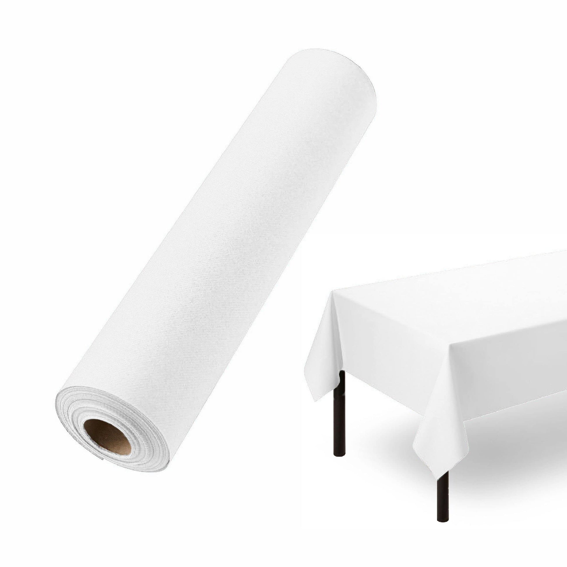 Disposable Linen-Like Table Cloth Roll - Airlaid Paper | 55" wide x 80' long - Naptec Paper - Servietto