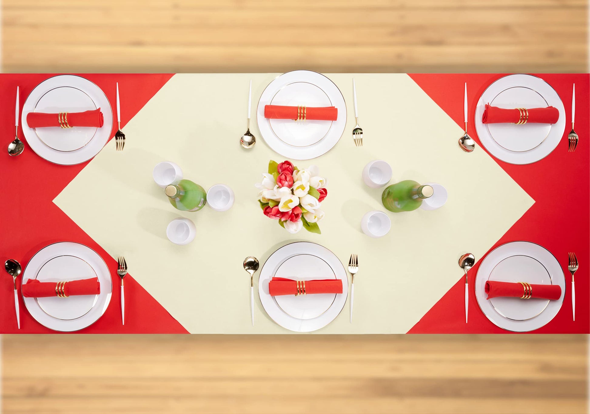 Disposable Linen-Like Folded Table Cloths - Airlaid Paper - Naptec Paper - Servietto