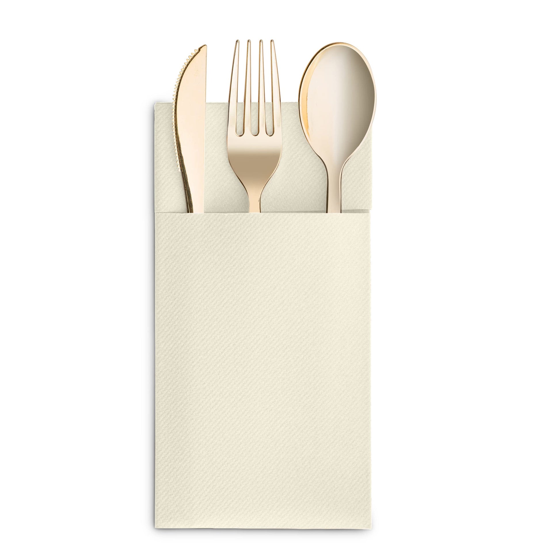Disposable Linen-Feel Dinner Pocket Napkins | Airlaid Paper, 12"x16" - Naptec Paper - Servietto