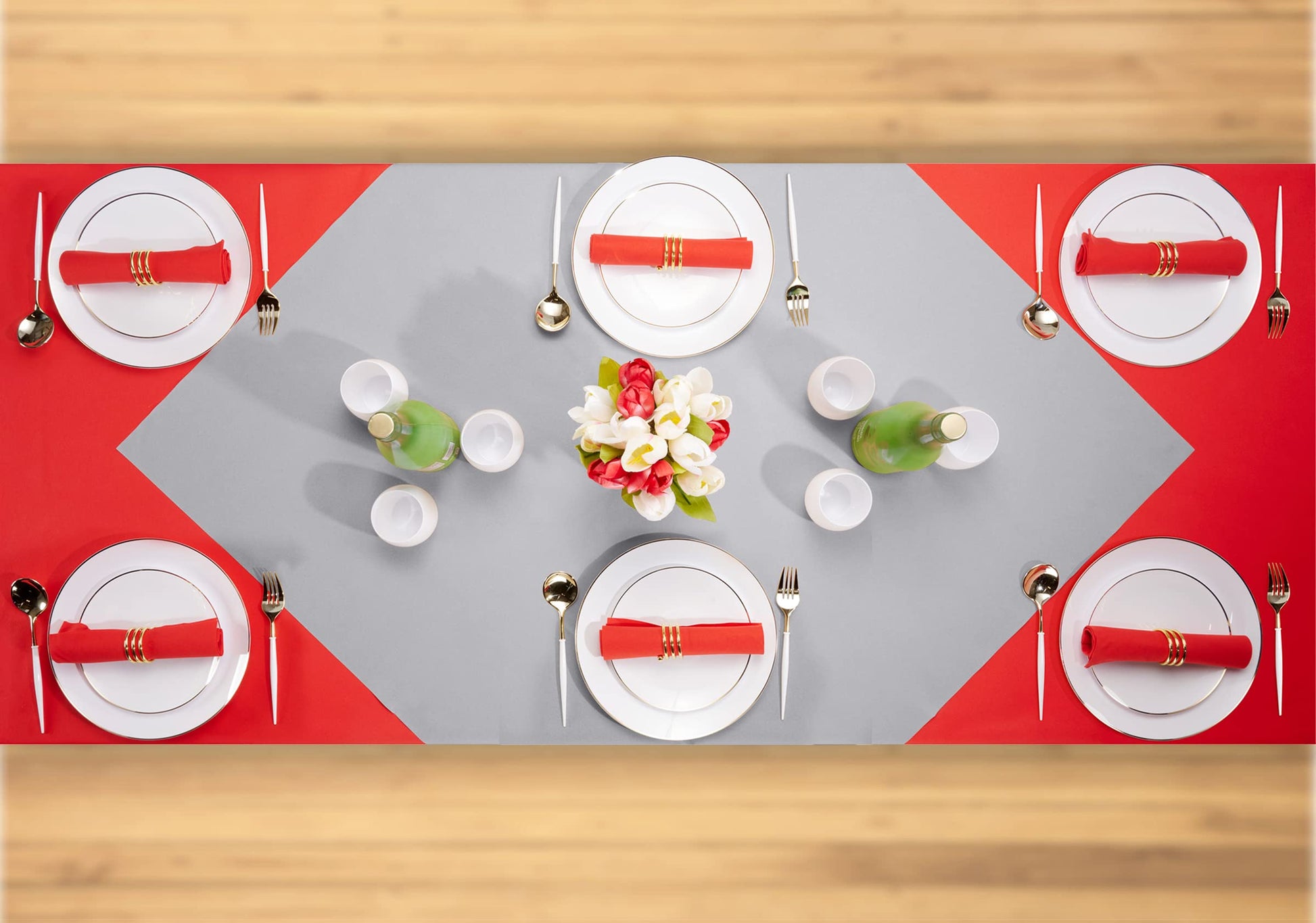 Disposable Linen-Like Folded Table Cloths - Airlaid Paper - Naptec Paper - Servietto