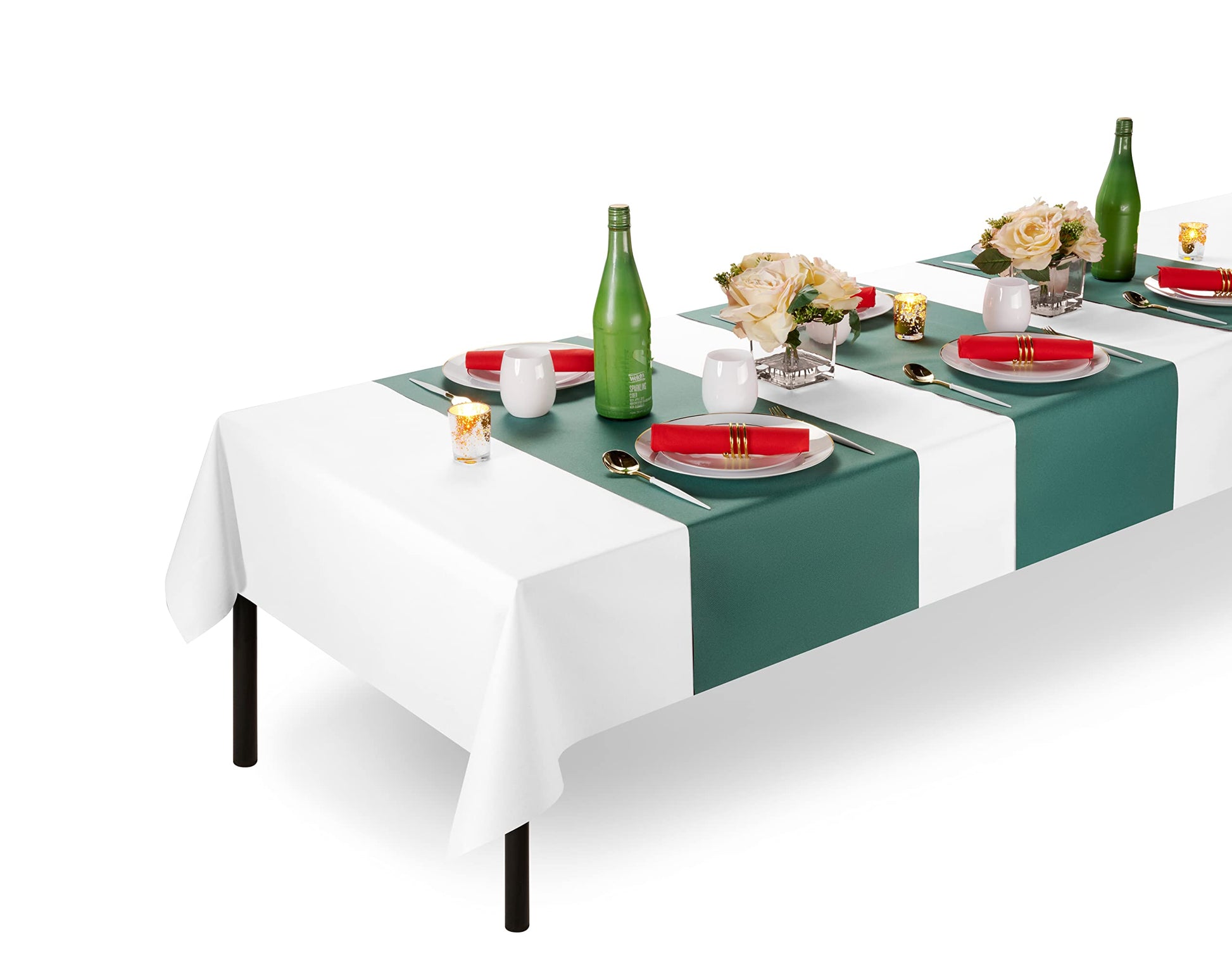 Disposable Linen-Like Table Cloth Roll - Airlaid Paper | 55" wide x 80' long - Naptec Paper - Servietto
