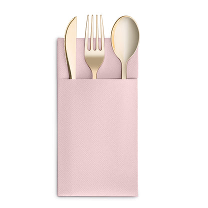Disposable Linen-Feel Dinner Pocket Napkins | Airlaid Paper, 12"x16" - Naptec Paper - Servietto