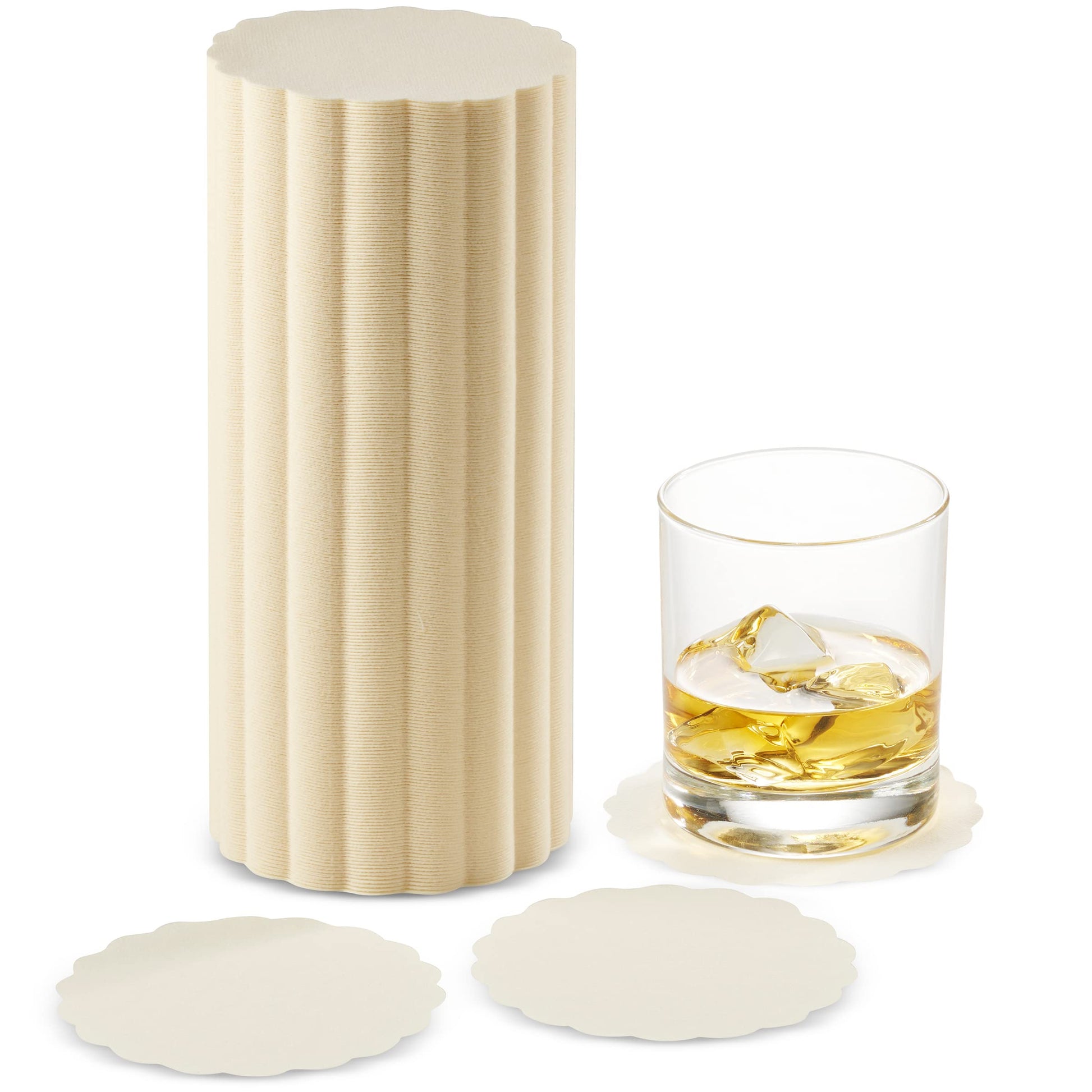 Disposable Linen-Feel Coasters | Airlaid Paper, 3.5", 500-Pack - Naptec Paper - BloominGoods