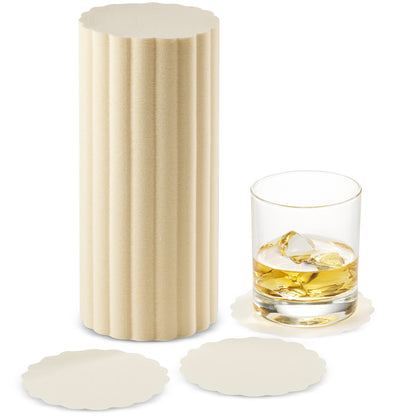 Disposable Linen-Feel Coasters | Airlaid Paper, 3.5", 500-Pack - Naptec Paper - BloominGoods
