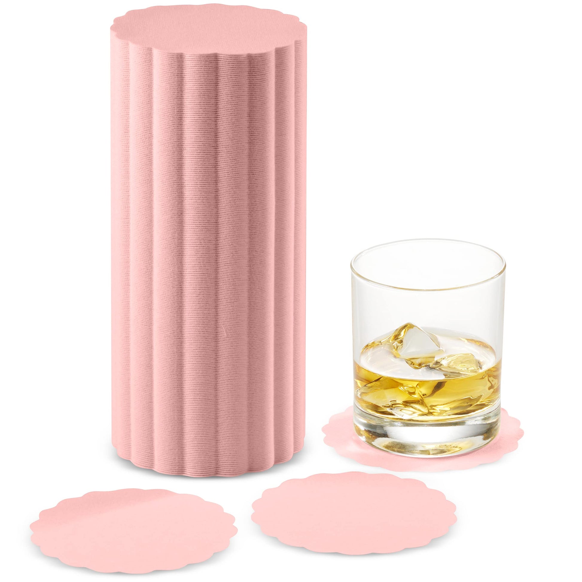 Disposable Linen-Feel Coasters | Airlaid Paper, 3.5", 500-Pack - Naptec Paper - BloominGoods