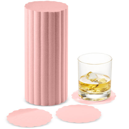 Disposable Linen-Feel Coasters | Airlaid Paper, 3.5", 500-Pack - Naptec Paper - BloominGoods